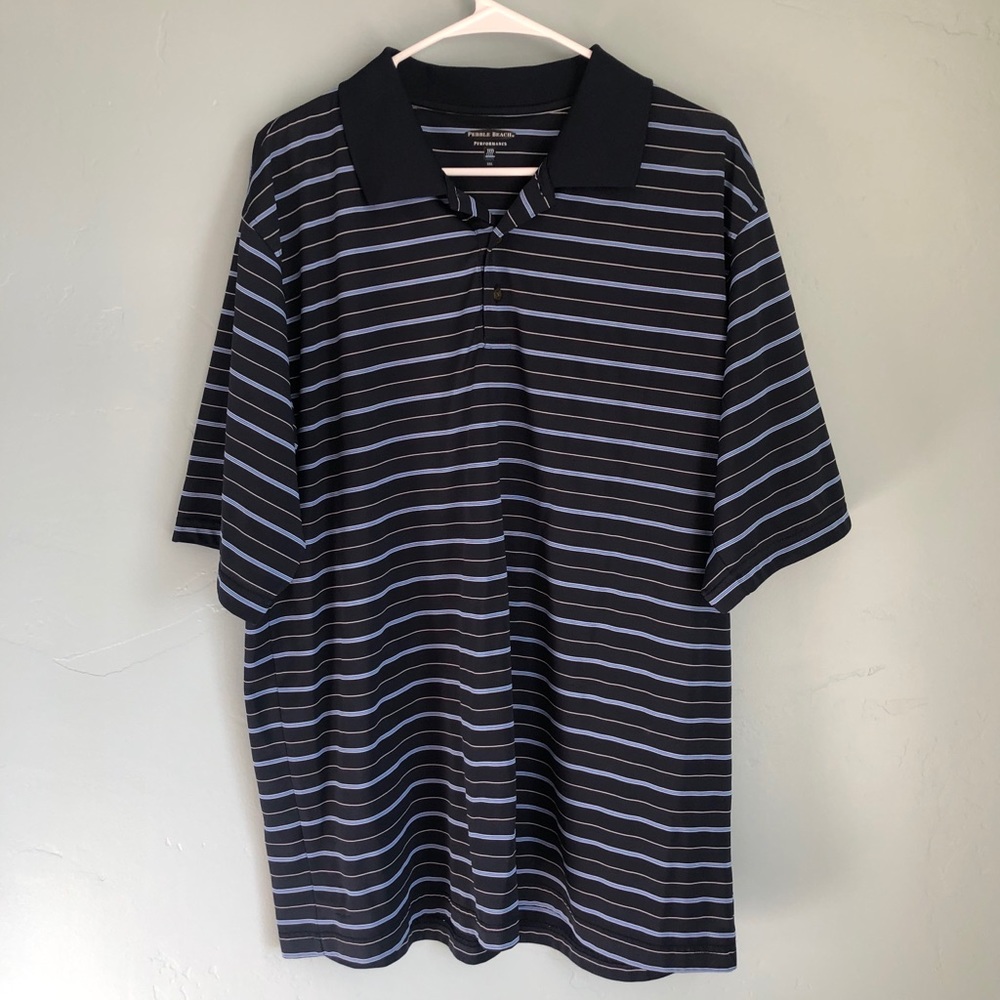 Pebble Beach Performance Men’s Polo Navy 2XL